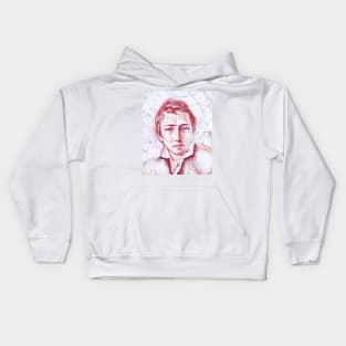 Heinrich Heine Portrait | Heinrich Heine Artwork | Line art Kids Hoodie